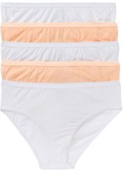 Figi maxi (5 par). Czarne figi bonprix, bez wzorów. Za 72.99 zł.