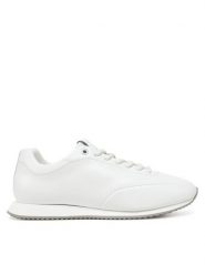 Calvin Klein Sneakersy Runner Lace Up - Lth HW0HW02396 Biały. Białe obuwie sportowe damskie Calvin Klein, ze skóry, bez zapięcia. Za 279.99 zł.