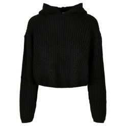 Bluza damska z kapturem Urban Classics oversized. Czarne bluzy damskie Urban Classics, bez wzorów, z kapturem. Za 214.00 zł.