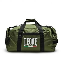 Torba sportowa Leone Training AC908. Zielone torby podróżne LEONE 1947, bez wzorów, z materiału, duże. Za 239.99 zł.