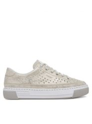 Rieker Sneakersy CEO-L8849-60 Złoty. Żółte obuwie sportowe damskie Rieker, z materiału, bez zapięcia. Za 339.99 zł.