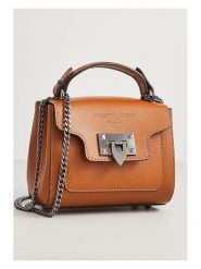 Christian Laurier Skórzana torebka "Marceau" w kolorze karmelowym - 17,5 x 14 x 7 cm rozmiar: onesize. Brązowe torebki klasyczne damskie Christian Laurier, z materiału, przez ramię, bez dodatków. Za 320.95 zł.