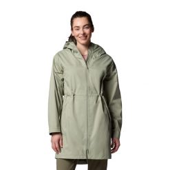 Kurtka softshell damska Columbia Weekend Adventure II Long Shell. Zielone kurtki sportowe damskie Columbia, l, bez wzorów, z softshellu, bez kaptura. Za 589.99 zł.