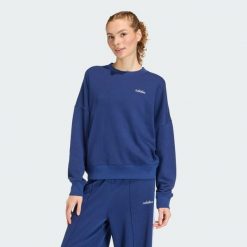 Bluza Seasonal Essentials Colorpop z wyszywaną grafiką. Białe bluzy damskie Adidas, l, bez wzorów, bez kaptura. Za 239.00 zł.