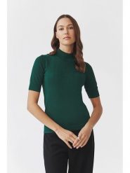 TATUUM Sweter w kolorze ciemnozielonym rozmiar: M. Zielone swetry klasyczne damskie TATUUM, m, bez kołnierzyka. Za 127.95 zł.