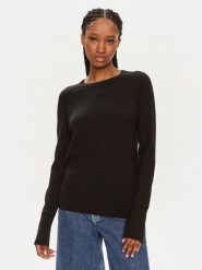 Calvin Klein Sweter K20K207575 Czarny Regular Fit. Czarne swetry klasyczne damskie Calvin Klein, xs, z wełny, bez kołnierzyka. Za 449.99 zł.