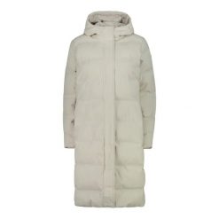 Długa kurtka puchowa z kapturem damska CMP. Białe kurtki damskie CMP, l, bez wzorów, z puchu, z kapturem. W wyprzedaży za 519.05 zł.