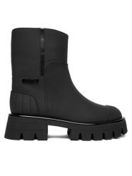 MICHAEL Michael Kors Botki Sydra 40F5SYFE5L Czarny. Czarne botki damskie MICHAEL Michael Kors, ze skóry, bez obcasa, na płaskiej podeszwie, bez zapięcia. Za 879.99 zł.