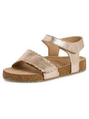 S.Oliver Skórzane sandały w kolorze złotym rozmiar: 35. Żółte sandały damskie S.Oliver, bez wzorów, z otwartym noskiem, bez obcasa, bez zapięcia. Za 107.95 zł.