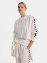 Kappa Bluza Banda Marbella 351S2HW Biały Oversize. Białe bluzy damskie Kappa, s, bez wzorów, z bawełny, bez kaptura. Za 179.99 zł.