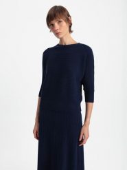 BGN Sweter w kolorze granatowym rozmiar: 36. Niebieskie swetry klasyczne damskie BGN, z wełny, bez kołnierzyka. Za 79.03 zł.