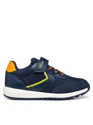 Geox Sneakersy J559EA 0FU54 CF43S M Granatowy. Niebieskie buty sportowe chłopięce Geox, z materiału, bez zapięcia. Za 179.99 zł.