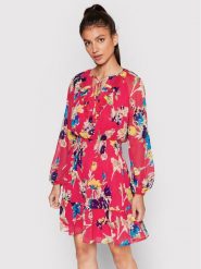 Lauren Ralph Lauren Sukienka codzienna 200871388001 Różowy Regular Fit. Czerwone sukienki damskie Lauren Ralph Lauren, bez wzorów, z syntetyku, bez ramiączek. Za 1,489.00 zł.