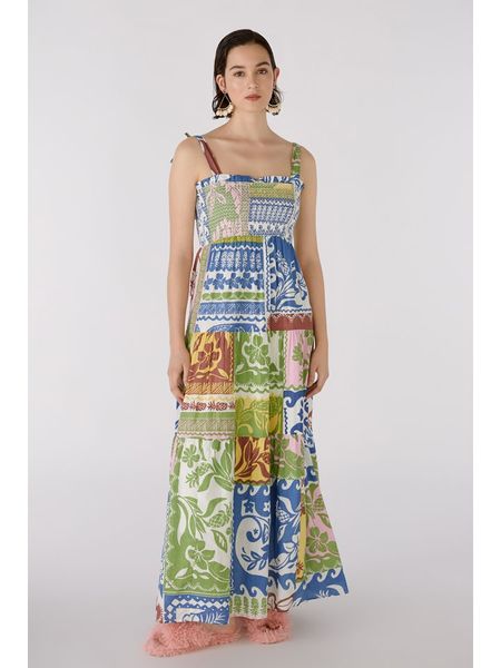 Oui Sukienka ze wzorem rozmiar: 40. Sukienki damskie Oui, bez wzorów, z bawełny, bez ramiączek. Za 206.91 zł.