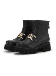 Ilse Jacobsen Skórzane botki w kolorze czarnym rozmiar: 40. Czarne botki damskie Ilse Jacobsen, bez obcasa, bez zapięcia. Za 306.01 zł.