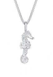 Elli Damski wisiorek konik morski ze srebra próby 925 Sterling Silver o długości 45 cm Naszyjniki 1 ct. Szare naszyjniki damskie Elli, srebrne. Za 283.89 zł.