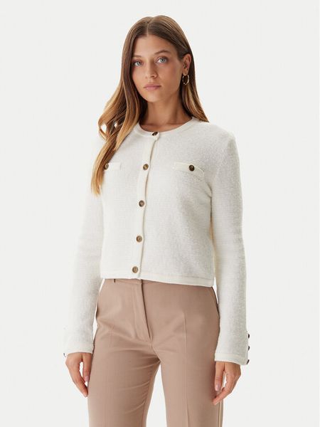 Guess Kardigan W5BR0A Z4040 Écru Slim Fit. Kardigany damskie Guess, xl, z aplikacjami, z syntetyku. Za 249.99 zł.