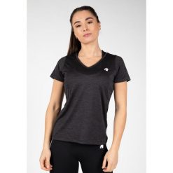 Elmira V-Neck Koszulka - Czarny. Czarne bluzki damskie GORILLA WEAR, s, bez wzorów, bez kołnierzyka, bez ramiączek. Za 170.00 zł.
