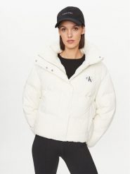 Calvin Klein Jeans Kurtka puchowa J20J222235 Écru Relaxed Fit. Kurtki damskie Calvin Klein Jeans, xxl, bez wzorów, z jeansu, bez kaptura. Za 759.99 zł.