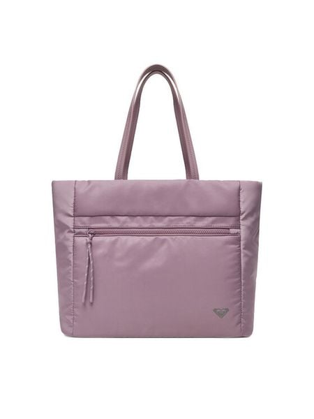 Roxy Torebka C-ROXY-M-003-08 Fioletowy. Fioletowe shopper bag Roxy, bez wzorów, z materiału, bez dodatków. Za 169.99 zł.