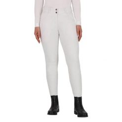 Damskie legginsy jeździeckie QHP Vaila. Białe legginsy damskie QHP, s, bez wzorów, z materiału. Za 393.00 zł.