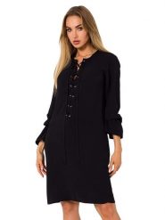 Made of emotion Sukienka w kolorze czarnym rozmiar: XL. Czarne sukienki damskie Made Of Emotion, bez wzorów, bez ramiączek. Za 154.95 zł.
