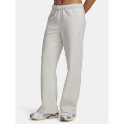 Spodnie Dresowe Damskie UA Icon Vida Flc Pant 6004853-110. Białe spodnie dresowe damskie Under Armour, bez wzorów, z dresówki. Za 173.99 zł.