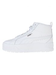 Puma Skórzane sneakersy "Karmen II" w kolorze białym rozmiar: 40. Białe obuwie sportowe damskie Puma, za kostkę, bez zapięcia. Za 241.56 zł.
