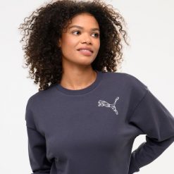 Bluza damska Puma Gym & Pilates. Szare bluzy damskie Puma, xl, bez wzorów, z bawełny, bez kaptura. W wyprzedaży za 99.99 zł.