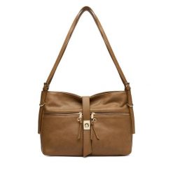 Torebka GINO ROSSI. Brązowe shopper bag Gino Rossi, bez wzorów, bez dodatków. Za 319.99 zł.