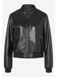 More & More Skórzana kurtka w kolorze czarnym rozmiar: 44. Czarne kurtki damskie More & More, bez wzorów, bez kaptura. Za 488.45 zł.