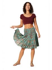 Aller Simplement Spódnica w kolorze turkusowo-czerwonym rozmiar: 34-40. Czerwone spódnice damskie Aller Simplement, bez wzorów, midi. Za 39.99 zł.