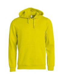 Clique Basic Hoody bluza z kapturem unisex żółta odblaskowa – visibility yellow. Żółte bluzy damskie CLIQUE, l, bez wzorów, z bawełny, z kapturem. Za 173.55 zł.
