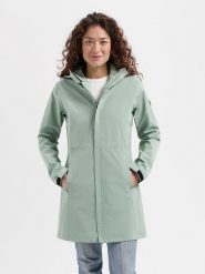 TRAVELIN' Kurtka softshellowa "Amalie" w kolorze zielonym rozmiar: 3XL. Zielone kurtki sportowe damskie Travelin', s, z aplikacjami, ze skóry, bez kaptura. Za 386.53 zł.