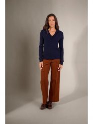 Perfect Cashmere Kaszmirowy kardigan "Emma" w kolorze granatowym rozmiar: XL. Niebieskie kardigany damskie Perfect Cashmere, xl, bez wzorów, z kaszmiru. Za 413.99 zł.