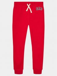 Gap Spodnie dresowe 550068-02 Czerwony Regular Fit. Czerwone spodnie dresowe chłopięce GAP, z bawełny. Za 99.99 zł.