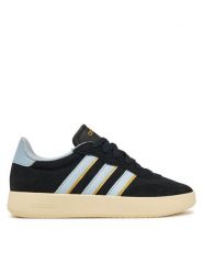 Adidas Sneakersy Barreda JP7108 Czarny. Czarne obuwie sportowe damskie Adidas, ze skóry, bez zapięcia. Za 199.99 zł.