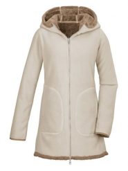 G.I.G.A. DX by KILLTEC Dwustronny płaszcz polarowy w kolorze kremowo-jasnobrązowym rozmiar: 46. Brązowe płaszcze damskie G.I.G.A. DX by KILLTEC, bez wzorów, z polaru, bez kaptura. Za 217.99 zł.