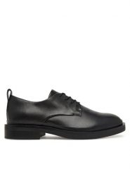Clarks Oxfordy Previa Lace 26327263 Czarny. Czarne półbuty damskie Clarks, bez wzorów, ze skóry, bez obcasa, bez zapięcia. Za 389.99 zł.
