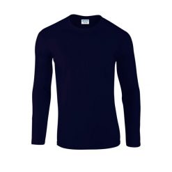 Koszulka Z Długim Rękawem Dla Dorosłych Unisex Soft Touch. Niebieskie bluzki damskie GILDAN, s, bez wzorów, sportowe, bez kołnierzyka, bez ramiączek. Za 50.99 zł.