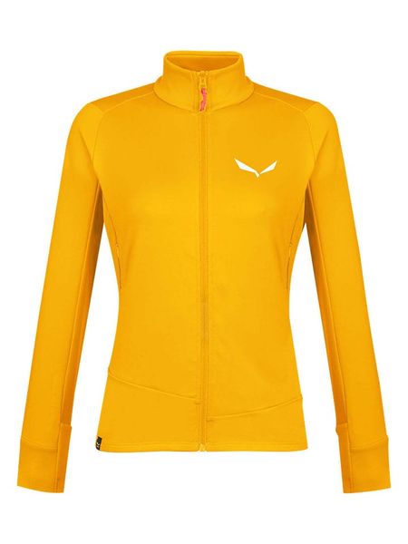 Salewa Kurtka polarowa "Puez" w kolorze żółtym rozmiar: 42. Żółte kurtki damskie Salewa, bez wzorów, z materiału, bez kaptura. Za 228.92 zł.