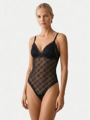 HUGO Body 50566811 Czarny. Czarne body i gorsety Hugo, bez wzorów, z syntetyku. Za 364.99 zł.