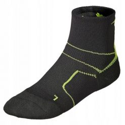 Skarpetki do biegania dla dorosłych Mizuno Trail Er socks. Czarne skarpetki damskie Mizuno, bez wzorów. Za 49.99 zł.