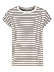 Sublevel Koszulka w kolorze jasnobrązowym rozmiar: S. Brązowe bluzki damskie Sublevel, s, bez wzorów, z bawełny, bez kołnierzyka, bez ramiączek. Za 69.99 zł.