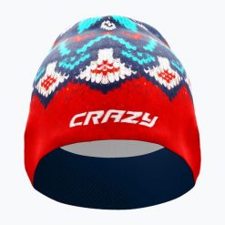 Czapka do biegania damska Crazy Spire. Czerwone czapki damskie Crazy, bez wzorów, z materiału. Za 169.99 zł.