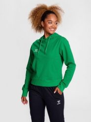 Damska bluza z kapturem Hummel Go 2.0. Czarne bluzy damskie Hummel, xl, bez wzorów, z bawełny, z kapturem. Za 233.75 zł.