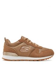Skechers Sneakersy 111/TAN Brązowy. Brązowe obuwie sportowe damskie Skechers, ze skóry, bez zapięcia. Za 259.99 zł.