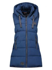 Canadian Peak Kamizelka pikowana "Dolbeak" w kolorze granatowym rozmiar: XL. Niebieskie kamizelki damskie Canadian Peak, xl, bez wzorów, bez kaptura. Za 210.81 zł.