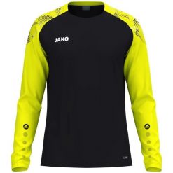 Dżersej z długim rękawem Jako Sonic. Czarne swetry klasyczne damskie JAKO, na zimę, z dżerseju, bez kołnierzyka. Za 316.50 zł.