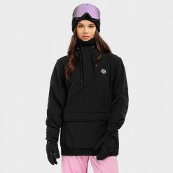 Kurtka narciarsko-snowboardowa damska W3-W North Ice. Czarne kurtki damskie SIROKO, l, bez wzorów, z softshellu, bez kaptura. Za 844.00 zł.